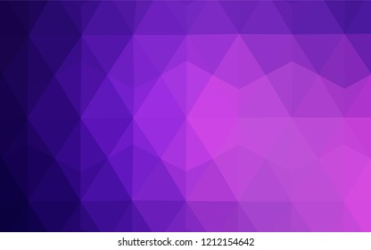 Light Pink vector abstract polygonal pattern. Modern abstract illustration with triangles. Polygonal design for your web site.