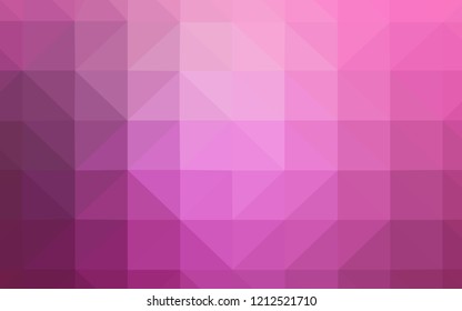 Light Pink vector abstract polygonal template. Colorful illustration in abstract style with triangles. A new texture for your web site.
