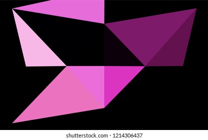 Light Pink vector abstract polygonal cover. Creative geometric illustration in Origami style with gradient. A new texture for your design.