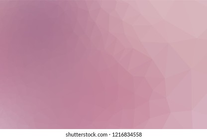 Light Pink vector abstract polygonal layout. Modern geometrical abstract illustration with gradient. The completely new template can be used for your brand book.