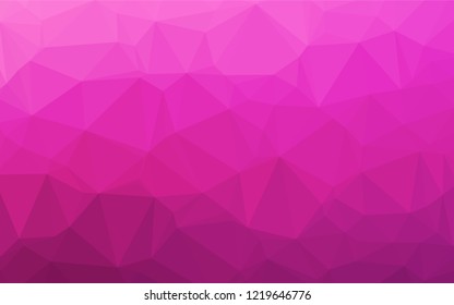 Light Pink vector abstract polygonal cover. A sample with polygonal shapes. Triangular pattern for your business design.