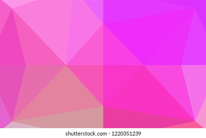 Light Pink vector abstract polygonal texture. Colorful abstract illustration with gradient. Brand new design for your business.