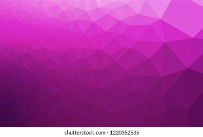 Light Pink vector abstract polygonal cover. Creative illustration in halftone style with gradient. The polygonal design can be used for your web site.