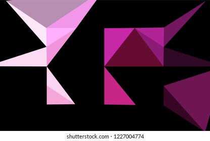 Light Pink vector abstract polygonal texture. A sample with polygonal shapes. A completely new design for your business.