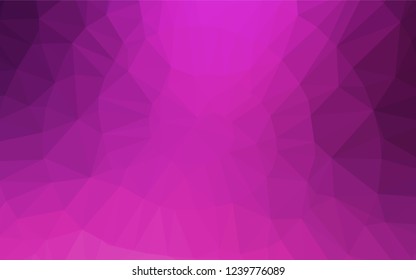 Light Pink vector abstract polygonal cover. Glitter abstract illustration with an elegant design. The completely new template can be used for your brand book.