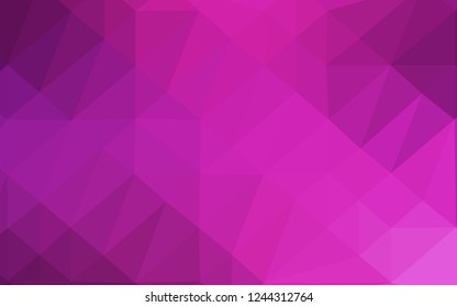 Light Pink vector abstract polygonal cover. A vague abstract illustration with gradient. Brand new design for your business.