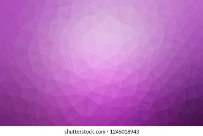 Light Pink vector abstract polygonal pattern. Elegant bright polygonal illustration with gradient. Triangular pattern for your design.