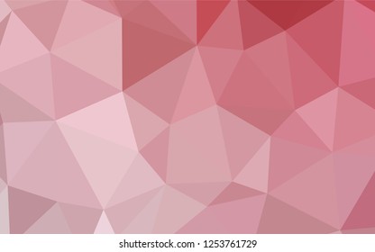 Light Pink vector abstract polygonal pattern. Colorful abstract illustration with triangles. A new texture for your web site.