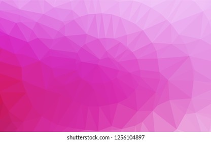 Light Pink vector abstract polygonal texture. A completely new color illustration in a vague style. The elegant pattern can be used as part of a brand book.