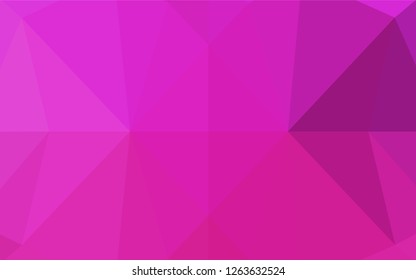 Light Pink vector abstract polygonal texture. Brand new colored illustration in blurry style with gradient. Brand new design for your business.