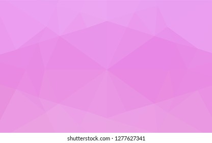 Light Pink vector abstract polygonal texture. Shining colored illustration in a Brand new style. Triangular pattern for your business design.