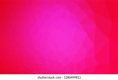 Light Pink vector abstract polygonal cover. Shining colored illustration in a Brand new style. Brand new design for your business.