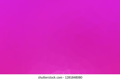 Light Pink vector abstract polygonal layout. Triangular geometric sample with gradient.  Completely new design for your business.