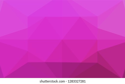 Light Pink vector abstract polygonal texture. Brand new colored illustration in blurry style with gradient. The elegant pattern can be used as part of a brand book.