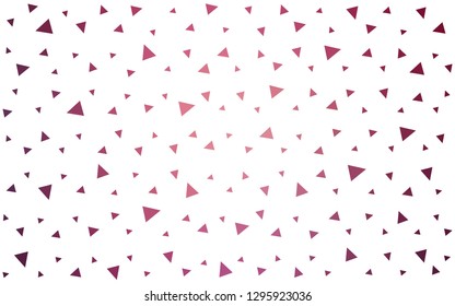 Light Pink vector  abstract polygonal template. Creative illustration in halftone style with triangles. Brand new style for your business design.