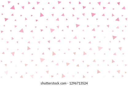 Light Pink vector  abstract polygonal background. Geometric illustration in Origami style with gradient.  Brand new style for your business design.