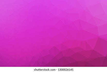 Light Pink vector abstract polygonal cover. Creative illustration in halftone style with gradient. Triangular pattern for your business design.