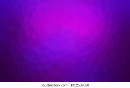 Light Pink vector abstract polygonal pattern. Geometric illustration in Origami style with gradient.  Textured pattern for your backgrounds.