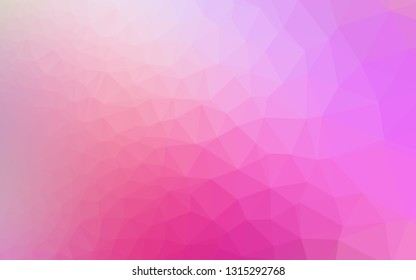 Light Pink vector abstract polygonal cover. Shining colored illustration in a Brand new style. Polygonal design for your web site.
