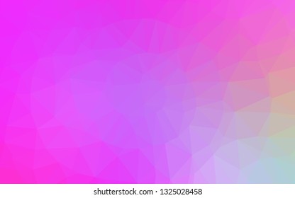 Light Pink vector abstract polygonal cover. Brand new colorful illustration in with gradient. Completely new template for your business design.