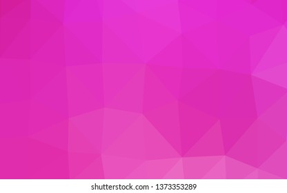 Light Pink vector abstract polygonal texture. Shining colored illustration in a Brand new style. Polygonal design for your web site.