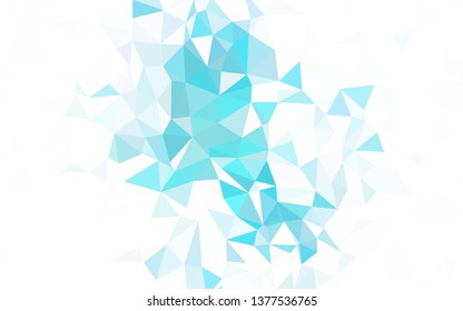 Light Pink vector abstract polygonal background. Shining colorful illustration with triangles. Triangular pattern for your design.