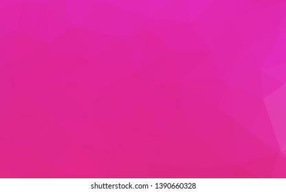 Light Pink vector abstract polygonal cover. Triangular geometric sample with gradient.  Template for your brand book.