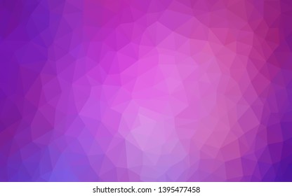 Light Pink vector abstract polygonal pattern. Polygonal abstract illustration with gradient. Template for cell phone's backgrounds.
