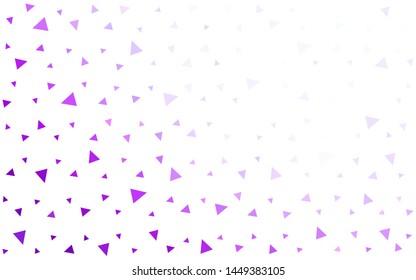 Light Pink vector  abstract polygonal background. Colorful abstract illustration with triangles. A new texture for your web site.