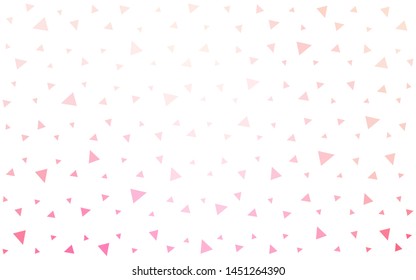Light Pink vector  abstract polygonal pattern. Modern abstract illustration with triangles. New template for your brand book.