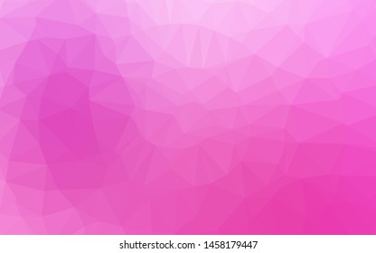 Light Pink vector abstract polygonal layout. Geometric illustration in Origami style with gradient. Brand new design for your business.