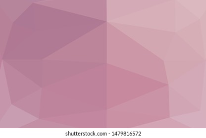 Light Pink vector abstract polygonal cover. Shining colored illustration in a Brand new style. Polygonal design for your web site.