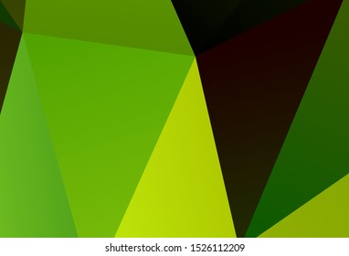 Light Pink vector abstract polygonal pattern. Triangular geometric sample with gradient.  Polygonal design for your web site.
