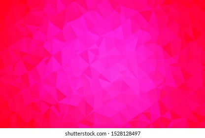Light Pink vector abstract polygonal texture. Shining colored illustration in a Brand new style. Polygonal design for your web site.
