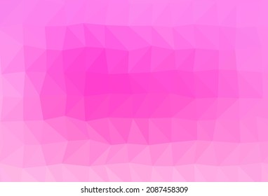 Light Pink vector abstract polygonal cover. Brand new colorful illustration in with gradient. Polygonal design for your web site.
