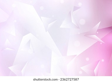 Light Pink vector abstract polygonal background. Colorful illustration in polygonal style with gradient. Polygonal design for your web site.