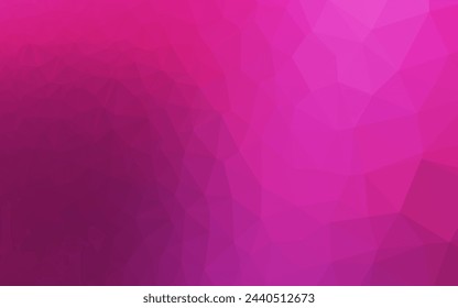 Light Pink vector abstract polygonal cover. Creative illustration in halftone style with gradient. Template for your brand book.