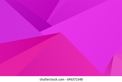 Light Pink vector abstract polygonal pattern. Triangular geometric sample with gradient.  The polygonal design can be used for your web site.