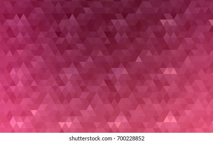Light Pink vector abstract polygonal template. Brand-new colored illustration in blurry style with gradient. The polygonal design can be used for your web site.