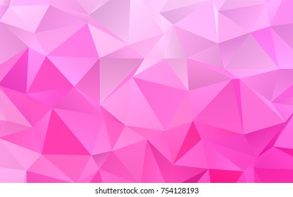 Light Pink vector abstract polygonal background. Shining colored illustration in a brand-new style. A new texture for your design.
