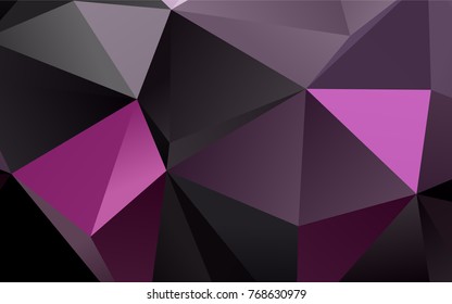 Light Pink vector abstract polygonal template. A vague abstract illustration with gradient. The template can be used as a background for cell phones.