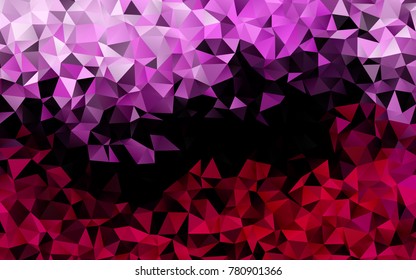 Light Pink vector abstract polygonal pattern. Modern geometrical abstract illustration with gradient. The elegant pattern can be used as part of a brand book.