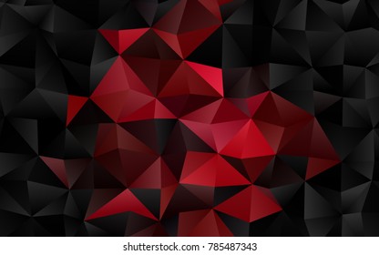 Light Pink vector abstract polygonal template. Creative illustration in halftone style with gradient. Triangular pattern for your business design.