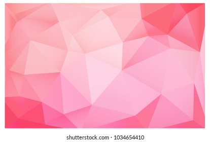 Light Pink vector abstract textured polygonal background. Blurry triangle design. Pattern can be used for background.