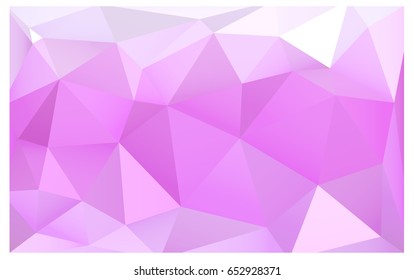 Light Pink vector abstract textured polygonal background. Blurry triangle design. Pattern can be used for background.