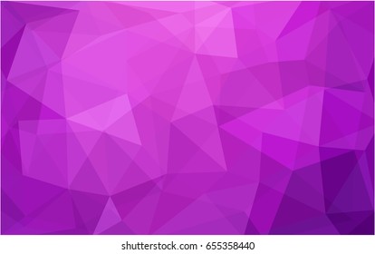 Light Pink vector abstract textured polygonal background. Blurry triangle design. Pattern can be used for background.