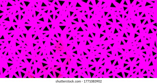 Hellrosa, Vektorgrafik abstraktes Dreiecksmuster. Farbige Illustration im polygonalen Stil mit Dreiecken. Hintergrund für Mobiltelefone.