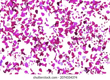 Light pink vector backdrop with abstract shapes. Decorative design in abstract style with random forms. Elegant design for wallpapers.