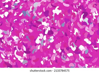 Light Pink vector backdrop with abstract shapes. Decorative design in abstract style with random forms. Simple design for your web site.