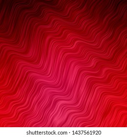 Light Pink vector backdrop with bent lines. Colorful illustration in circular style with lines. Template for your UI design.